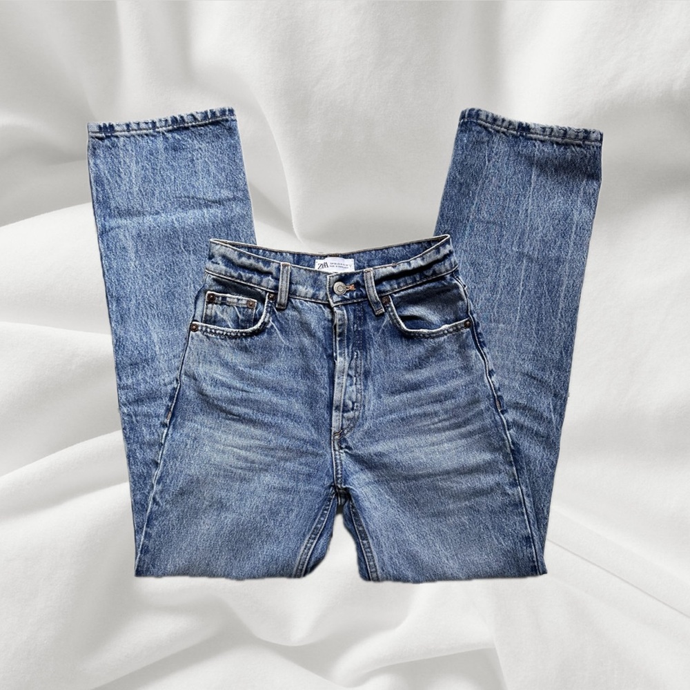 Classic Blue High Waisted Denim Jeans